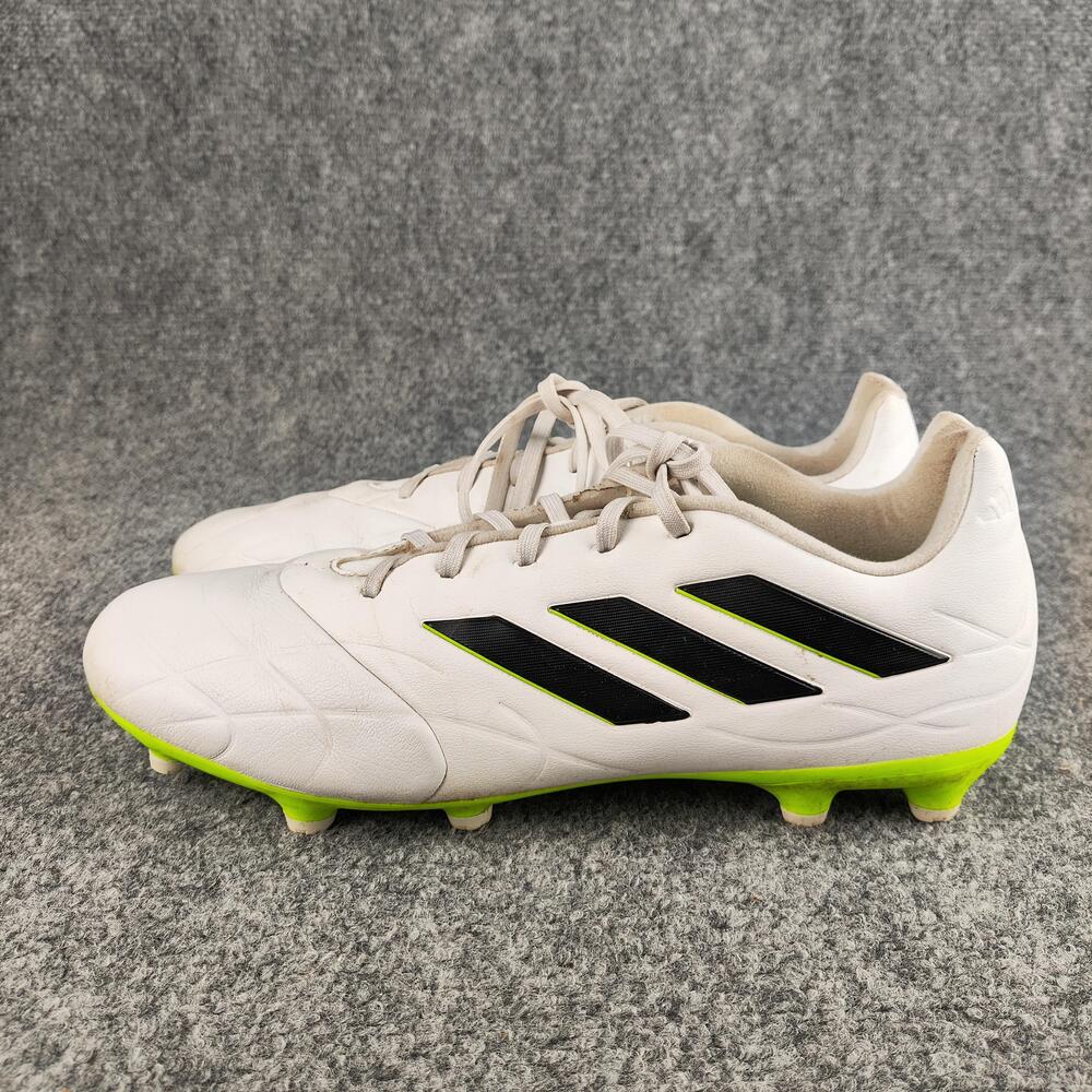 Adidas Soccer Cleats Shoes Mens Size 12 White Synthetic Firm Ground FG Spikes
